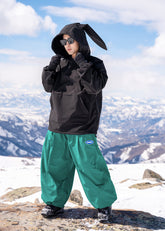 Mushroom Head DOOREK New Loose Fit Single Board American-style Ski Pants, Windproof, Waterproof, Insulated, Freestyle, and Wide Design for Double Boards